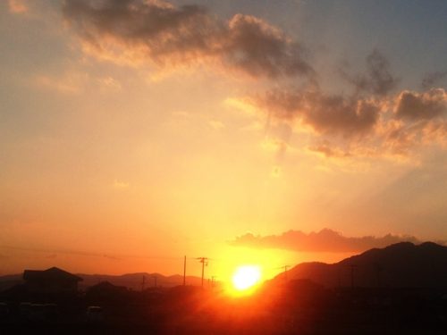 沈む夕日