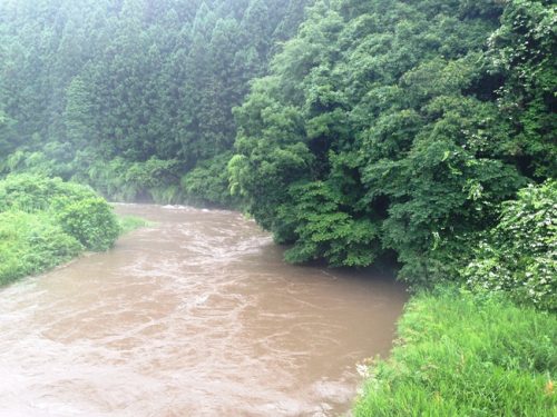 濁流の河川