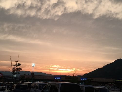 夕陽が