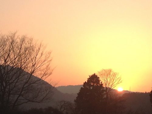 沈む夕日